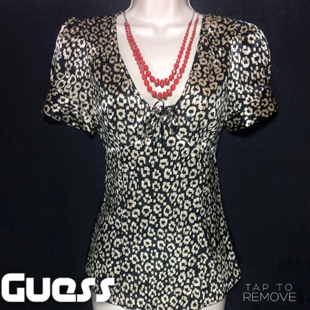Guess Sleeve Silk Blouse - S